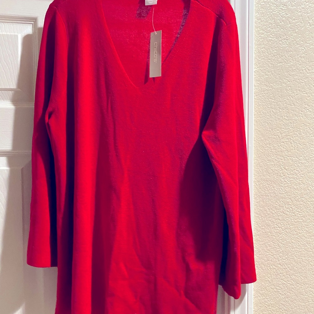 V-neck sweater